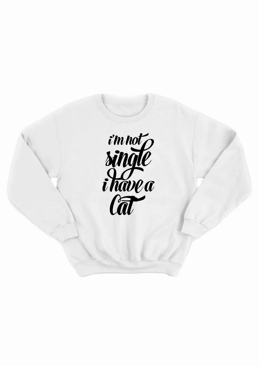 not single I have a cat white blouse.jpg