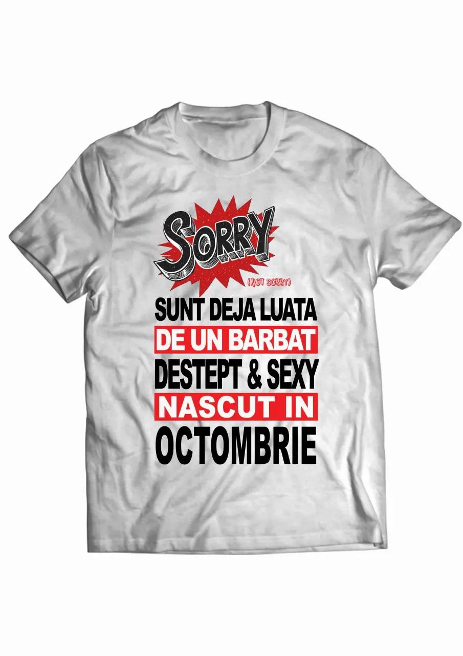 Sunt deja luata Octombrie white tee.jpg