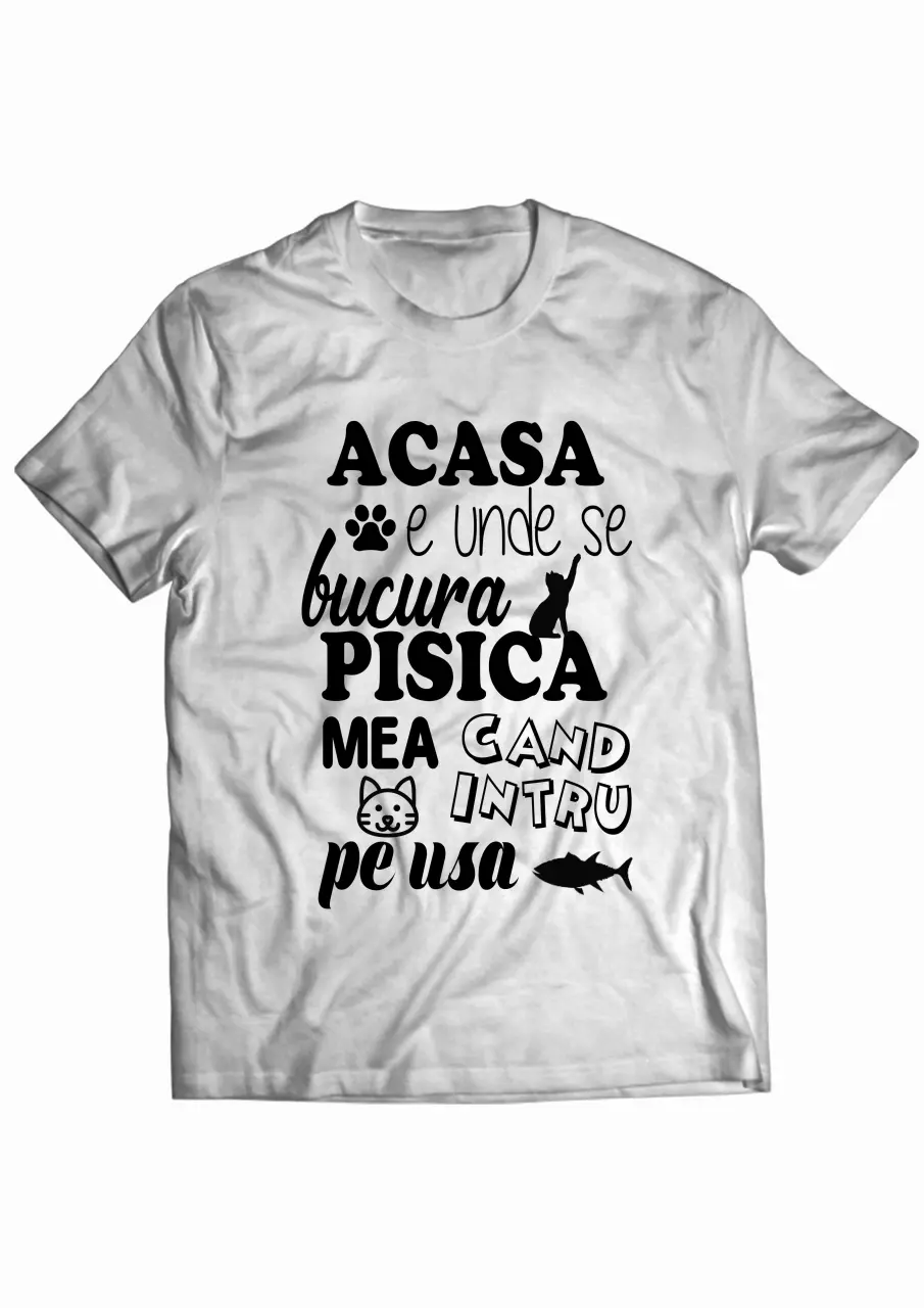 unde se bucura pisica mea white tee.jpg