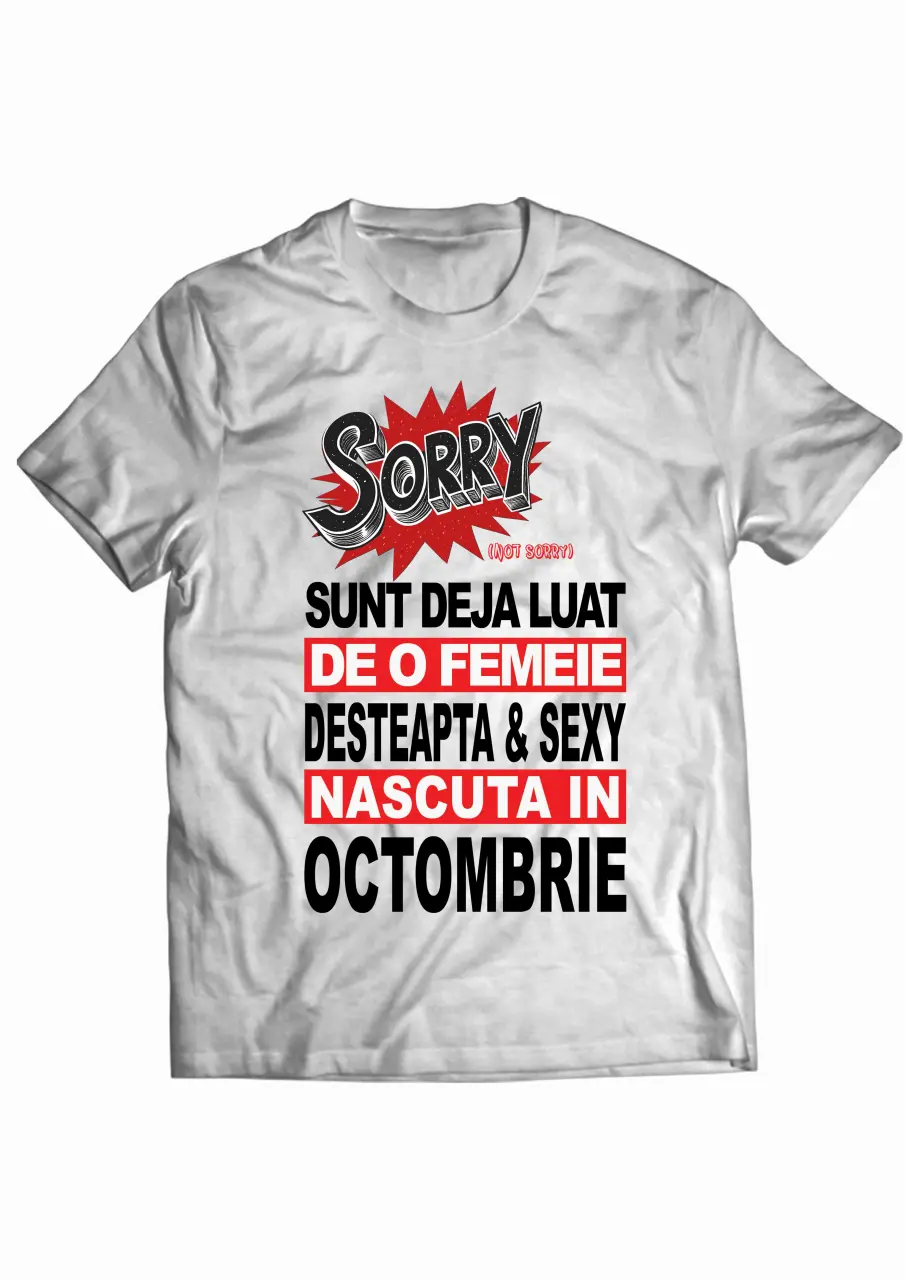 sunt deja luat Octombrie white tee.jpg