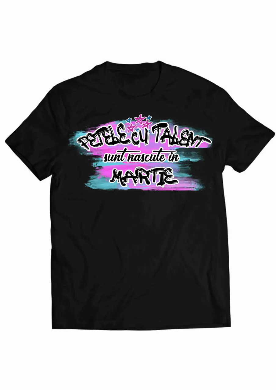Fetele cu Talent Martie Black Tee.jpg