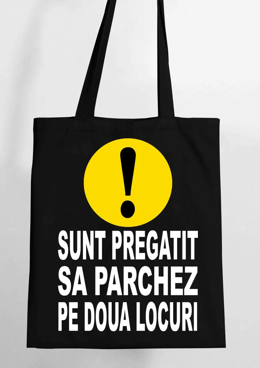 SUNT PREGATIT SA PARCHEZ PE DOUA LOCURI SACOSA TEXTILA