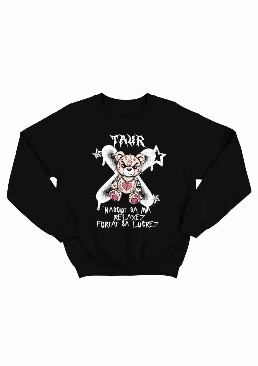 SUNT TAUR, NASCUT SA... BLUZA BARBAT