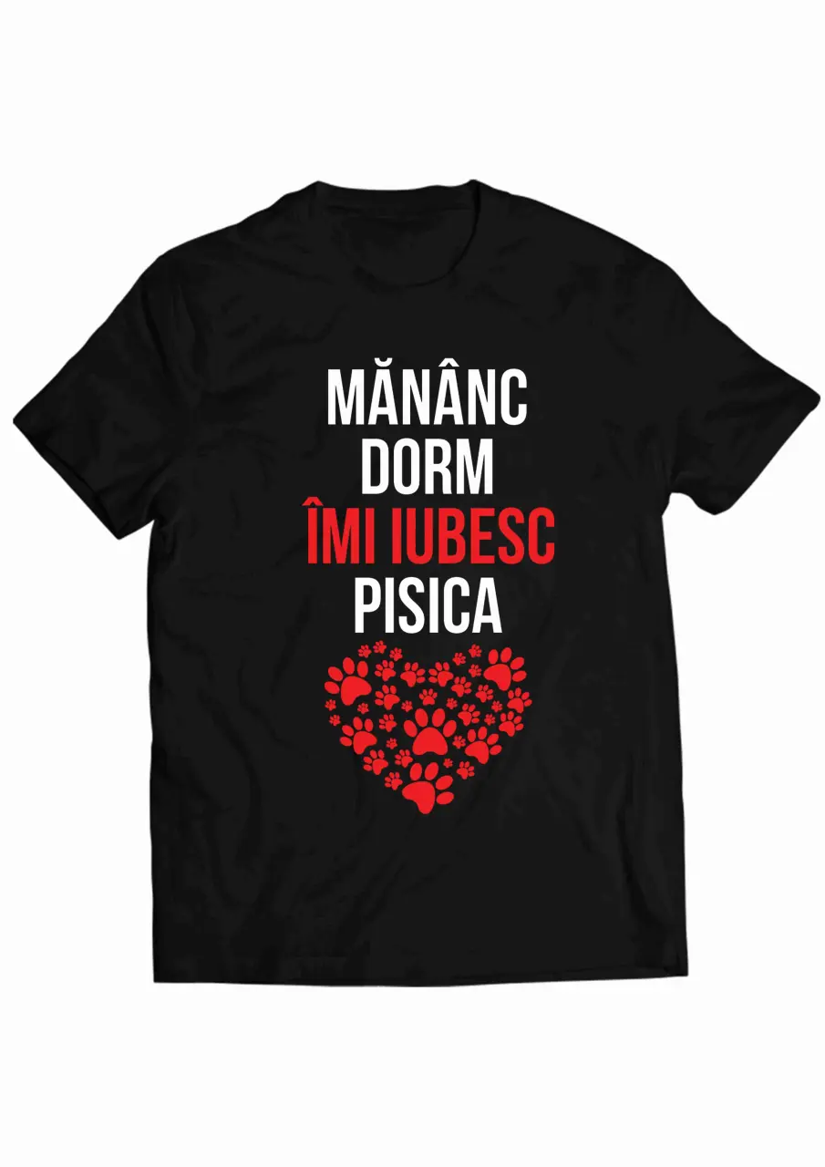 mananc, dorm, imi iubesc pisica white tee.jpg